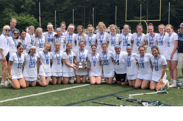 2018 lacrosse team after championship win