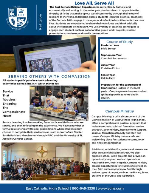 Religion Department Flyer